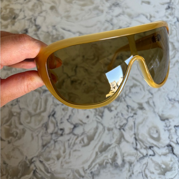 Jimmy Fairly Luz Yellow Shield Sunglasses - Picture 8 of 13